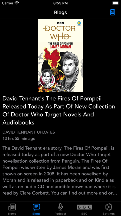 DW WhoNews for Doctor Who Screenshot