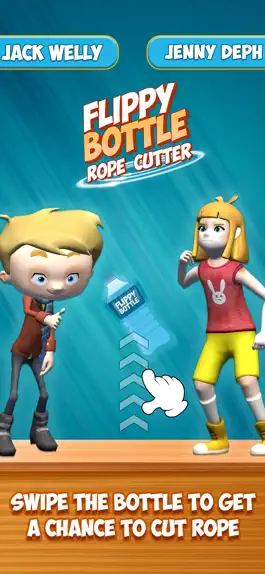 Game screenshot Flippy Bottle: Rope Cutter mod apk