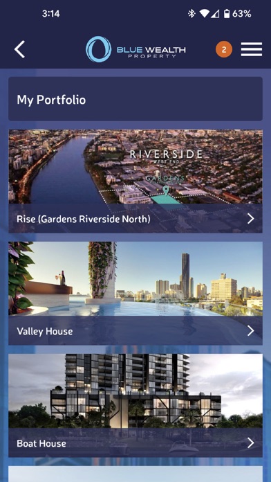 Blue Wealth Property Screenshot