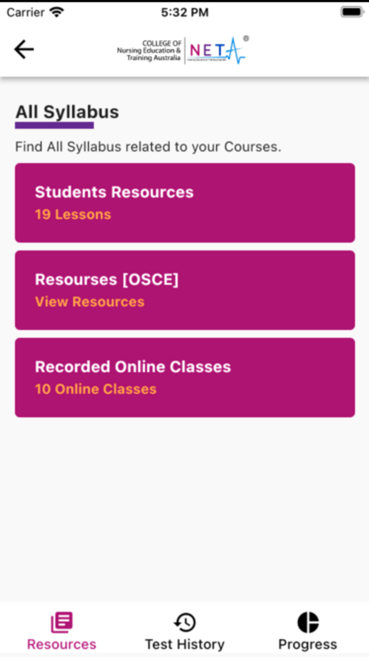 #4. NETA (iOS) 由: College of Nursing Education and Training Australia