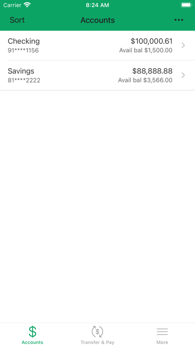 Racine Home National Bank Screenshot