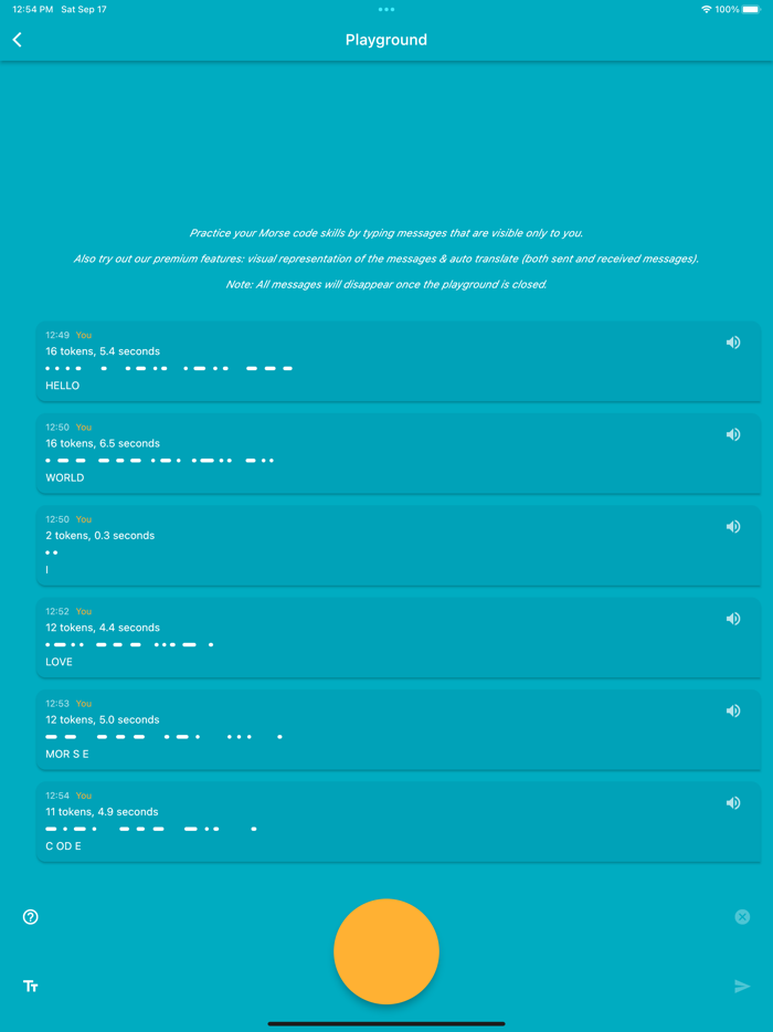 Morse Chat Chat in Morse Code