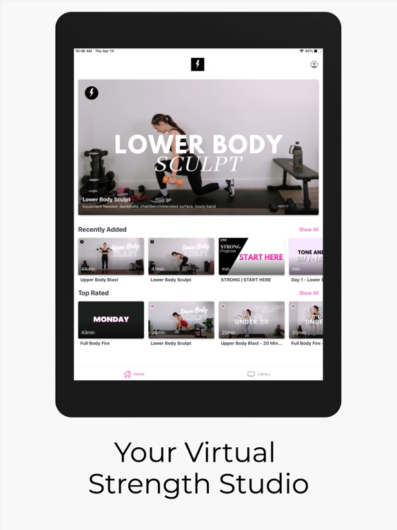PWR by ROZ iPad screenshot 2 - Health & Fitness app