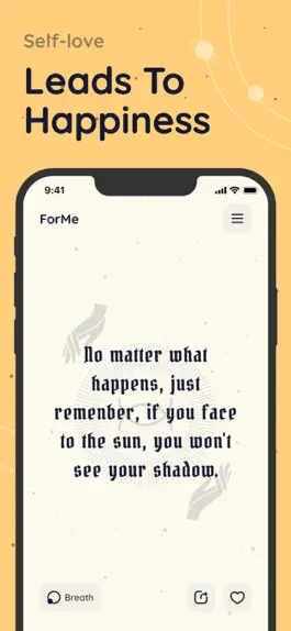 Game screenshot For Me - Daily quotes, Breath apk