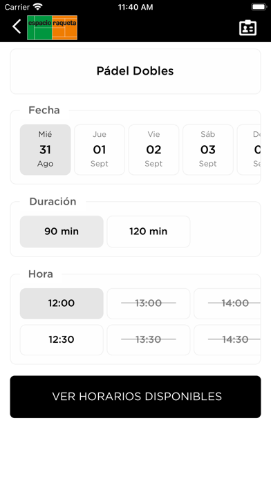 Espacio Raqueta Alcalá Screenshot