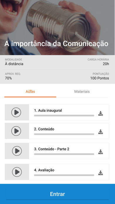 Portal de Treinamento Screenshot