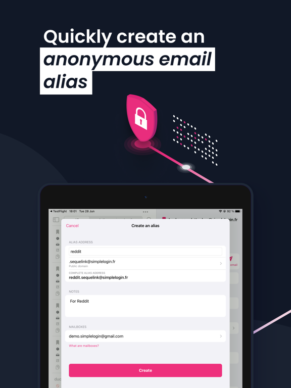 Screenshot #4 pour SimpleLogin - Email alias