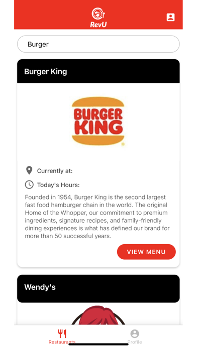 Food RevU iPhone screenshot 1 - Food & Drink app