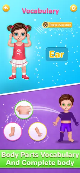 Game screenshot Human Body Parts Kids Learning hack