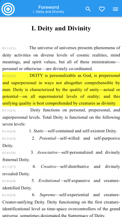Urantia App Screenshot