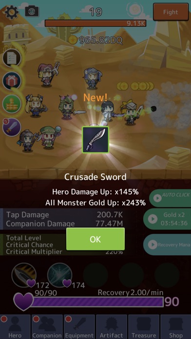 Cute Knights: Taptap Warriors Screenshot