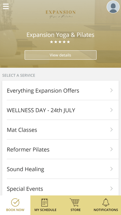 Expansion Yoga & Pilates Screenshot