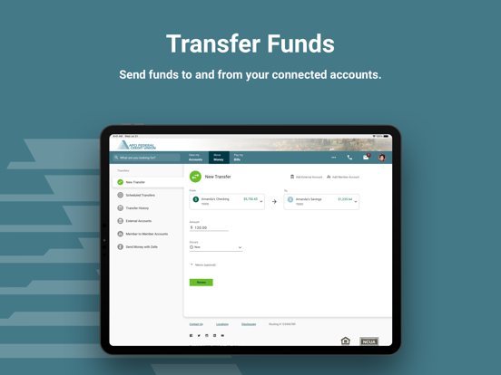 APCI eBanking iPad screenshot 6 - Finance app