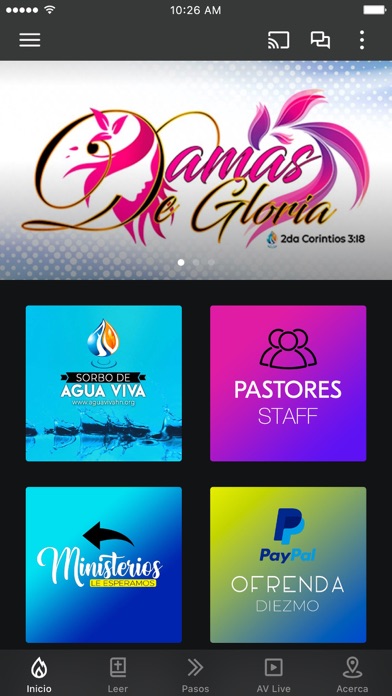 Iglesia Enseñanza de Agua Viva Screenshot