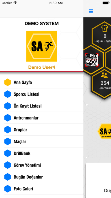 Spor Akademik Manager Screenshot