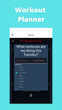 Game screenshot Workout Planner App apk