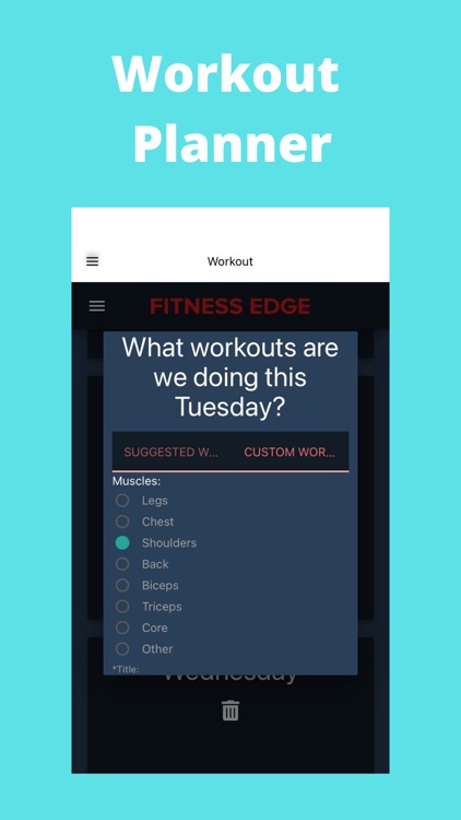 Workout Planner App