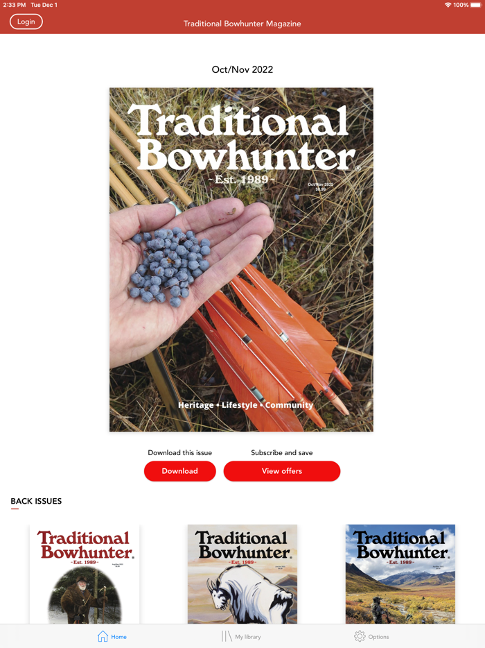 Traditional Bowhunter Magazine