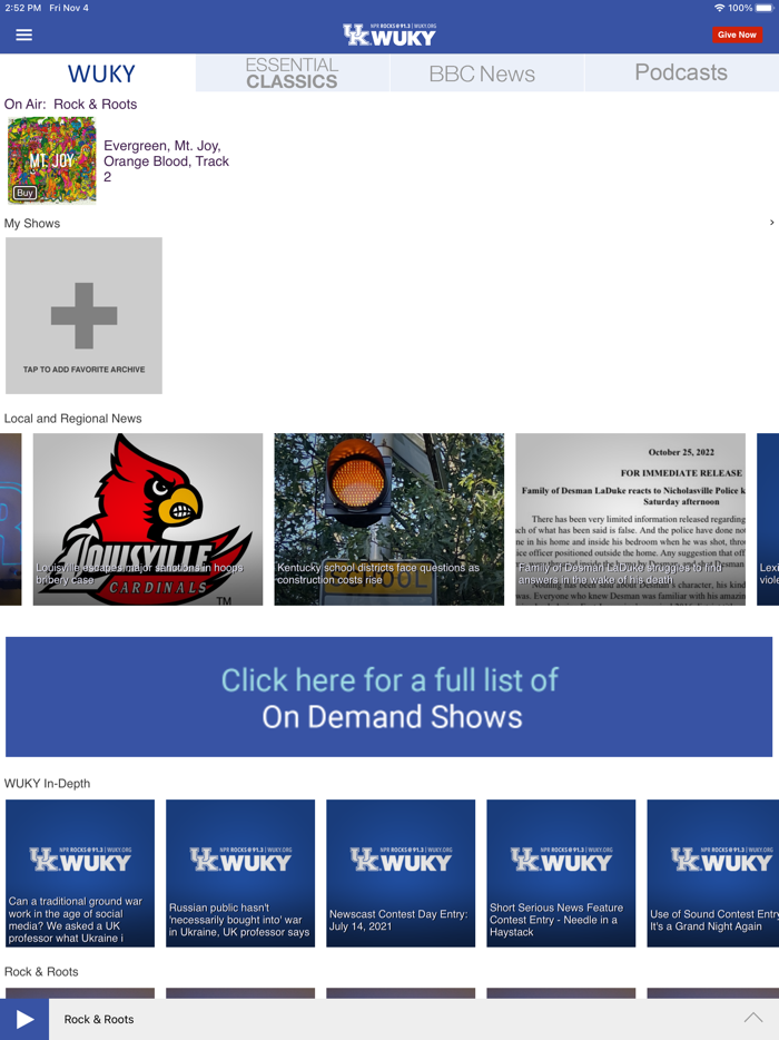 WUKY Public Radio App