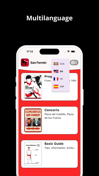 San Fermín App Screenshot