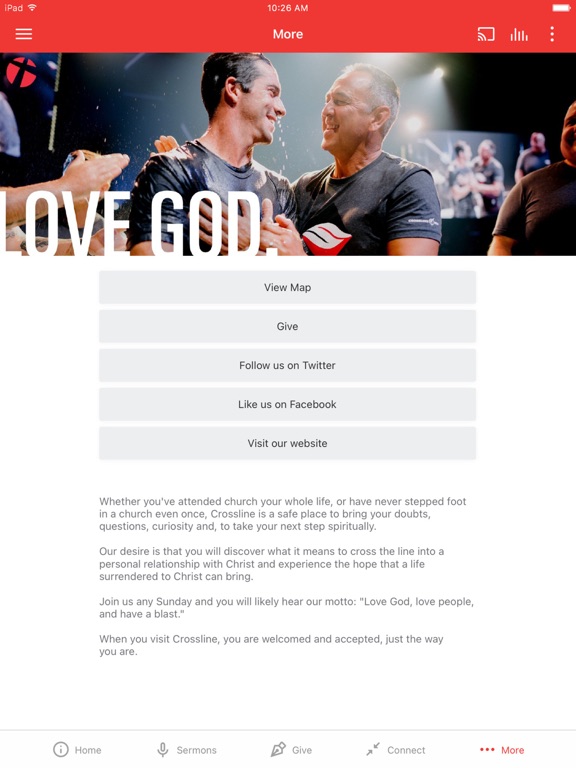 Crossline Church iPad screenshot 3 - Education app