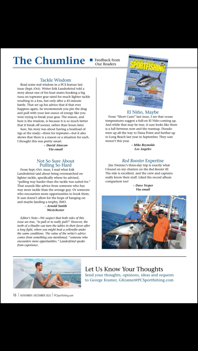 Pacific Coast Sportfishing Mag Screenshot