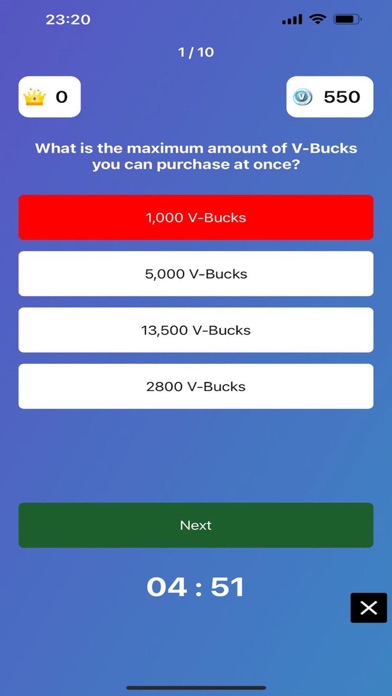 Quiz V-Bucks Screenshot