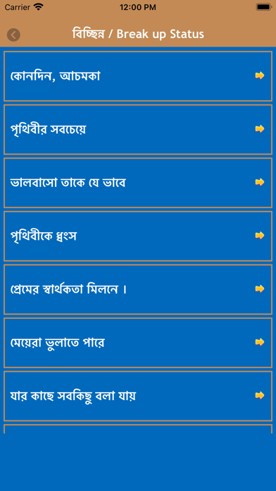 Bangla Status Bengali Shayari Screenshot