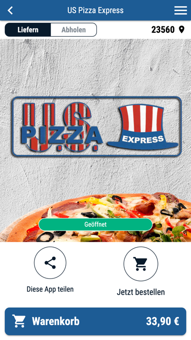 U.S. Pizza Express Screenshot