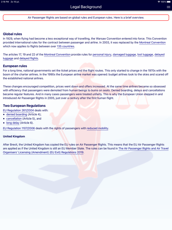 Screenshot #6 pour Air Passenger Rights