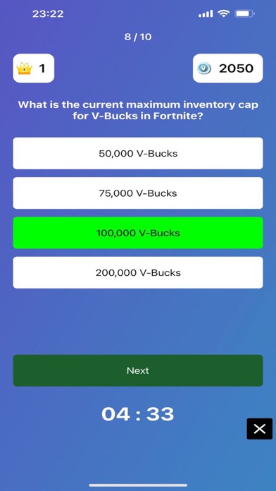 Quiz V-Bucks Screenshot