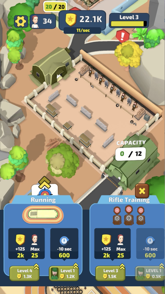 #2. Idle Army ! (iOS) 由: funcell Games Pvt Ltd