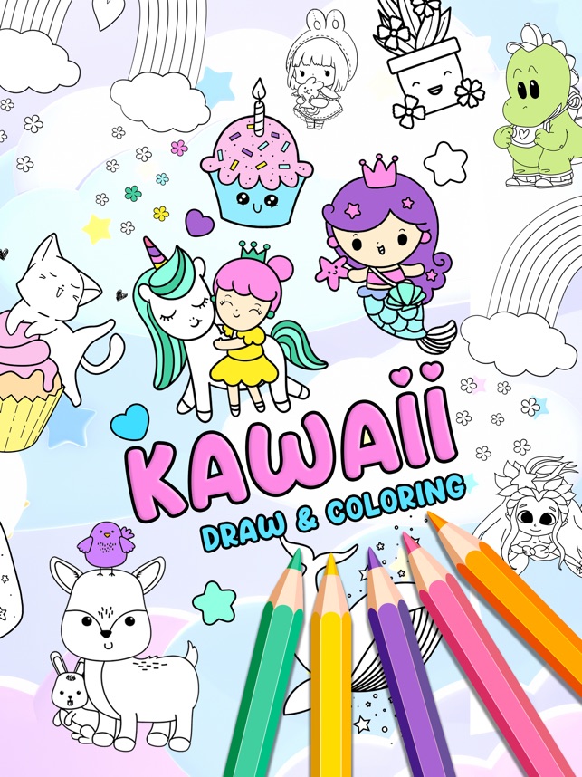 Livro de Colorir Anime Kawaii na App Store