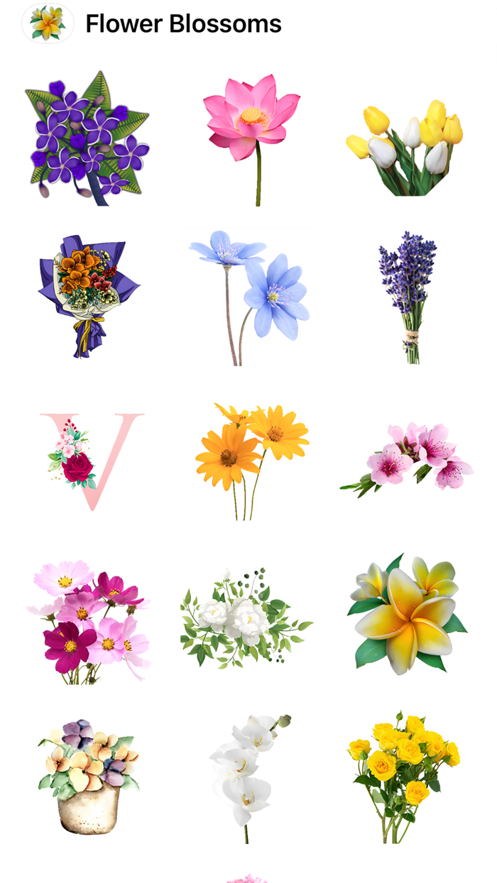 Flower Blossom Stickers HD