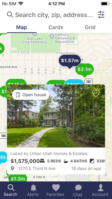 Utah Home Search Screenshot