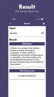 factoring calculator iphone screenshot 3