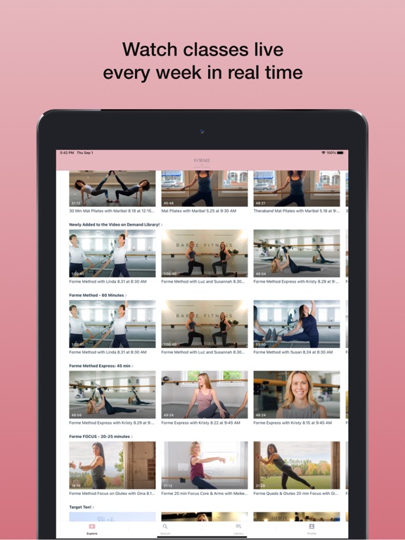 Forme Fitness Virtual iPad screenshot 3 - Health & Fitness app