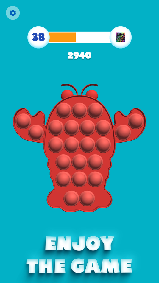 #7. Pop It 3d-ASMR relaxing games (iOS) By: Weave App's LTD