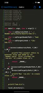 C Shell - C language compiler screenshot #1 for iPhone