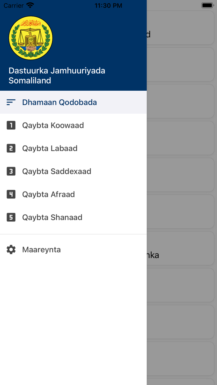 Dastuurka Somaliland