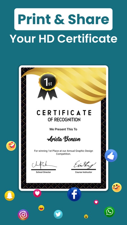 Certificate Maker, eCard Maker screenshot-9