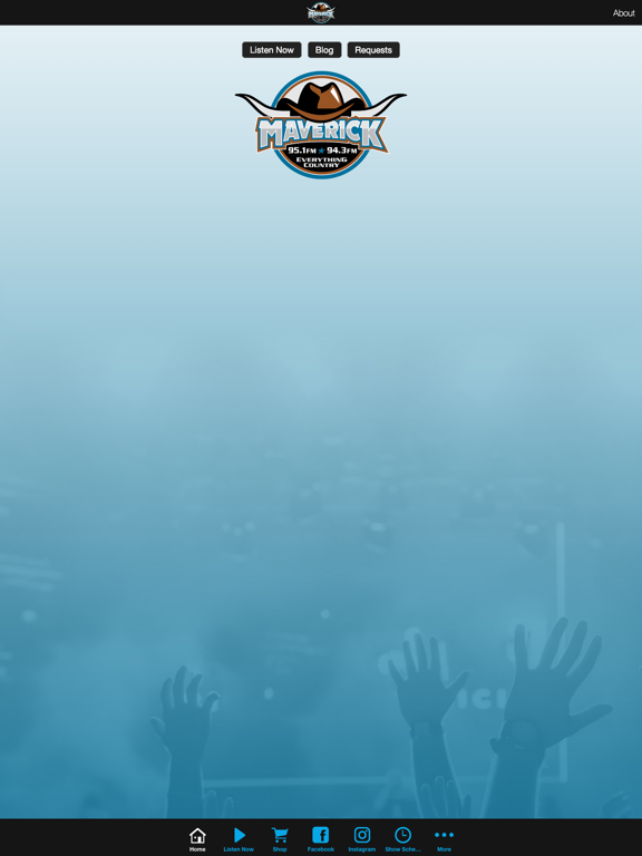 Maverick Radio NC iPad screenshot 1 - Music app