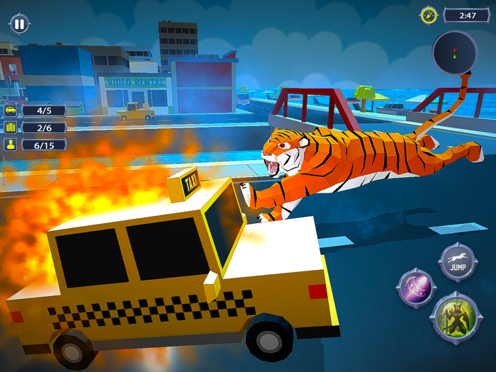 Tiger Rampage-Giant 3D Monster