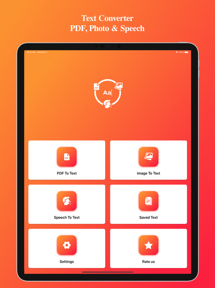 Text Converter PDF and Speech