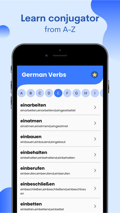 German Verbs Conjugator Screenshot