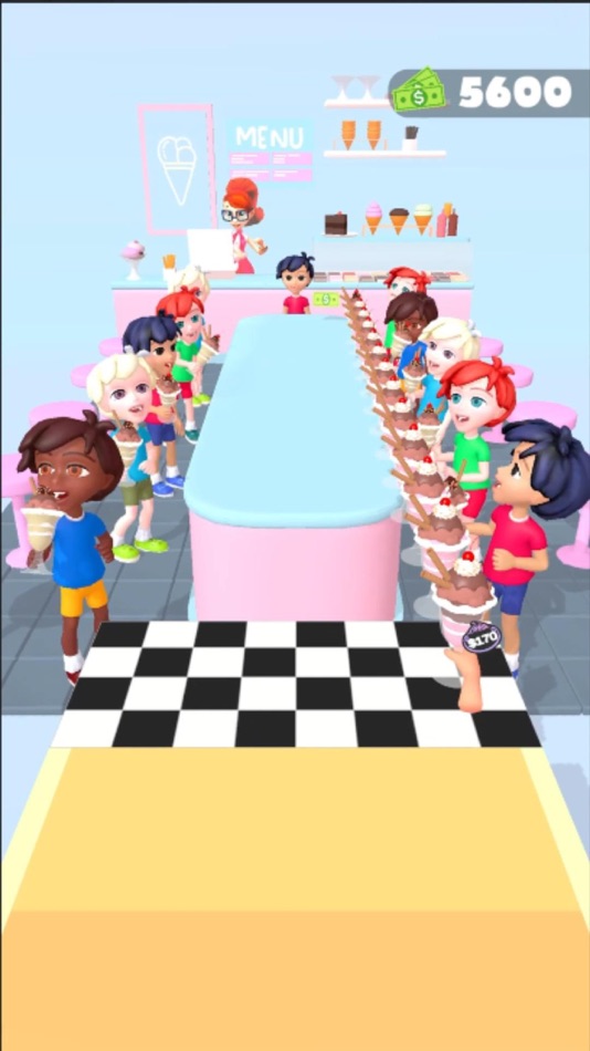 #7. Icecream Stack - build sundae (iOS) Podle: Kwan Shum