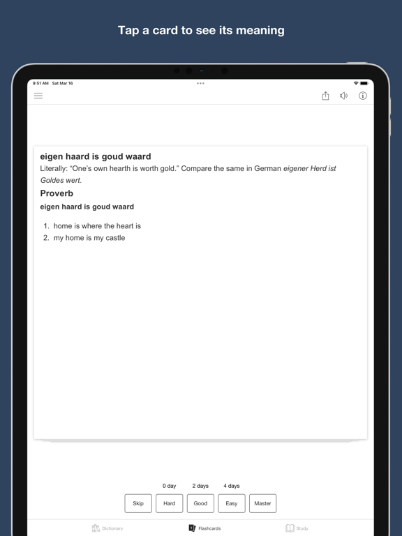 Screenshot #6 pour Dutch Idioms and Proverbs