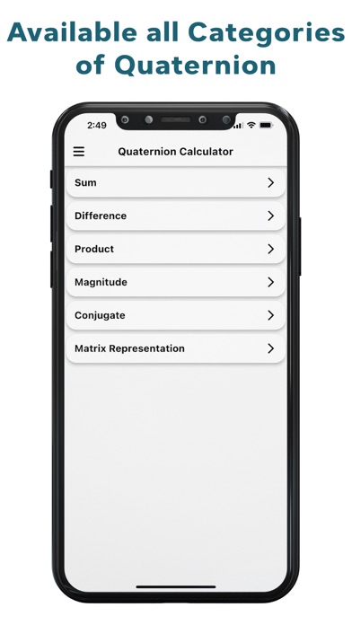 Quaternion Calculatorのおすすめ画像2