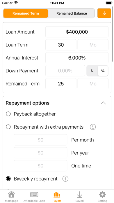 Mortgage Calculator- Home Loan Screenshot