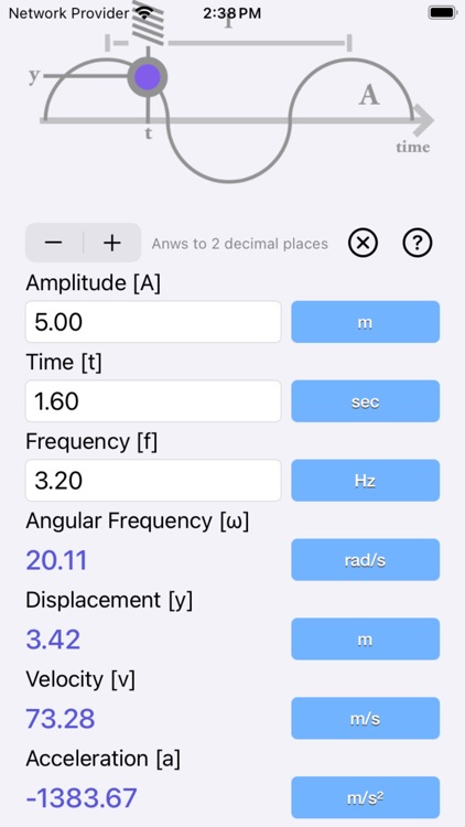 Simple Harmonic Motion Calc screenshot-4